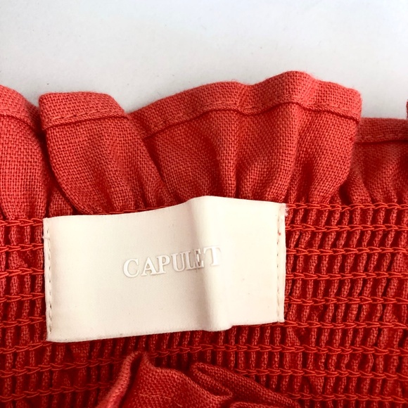 Capulet Orange Ruffle Mini Dress - Picture 9 of 13